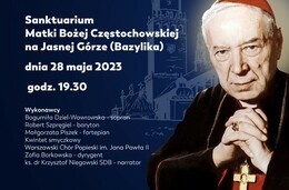 Zaproszenie na koncert pamięci Prymasa Tysiąclecia