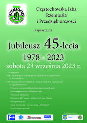 Jubileusz 45-lecia Częstochowskiej Izby Rzemiosła i Przedsiębiorczości