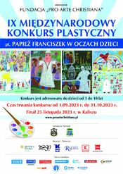 IX Międzynarodowy Konkurs Plastyczny pt. „Papież Franciszek w oczach dzieci