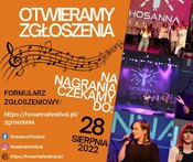 Hosanna Festiwal - otwarcie zgłoszeń!
